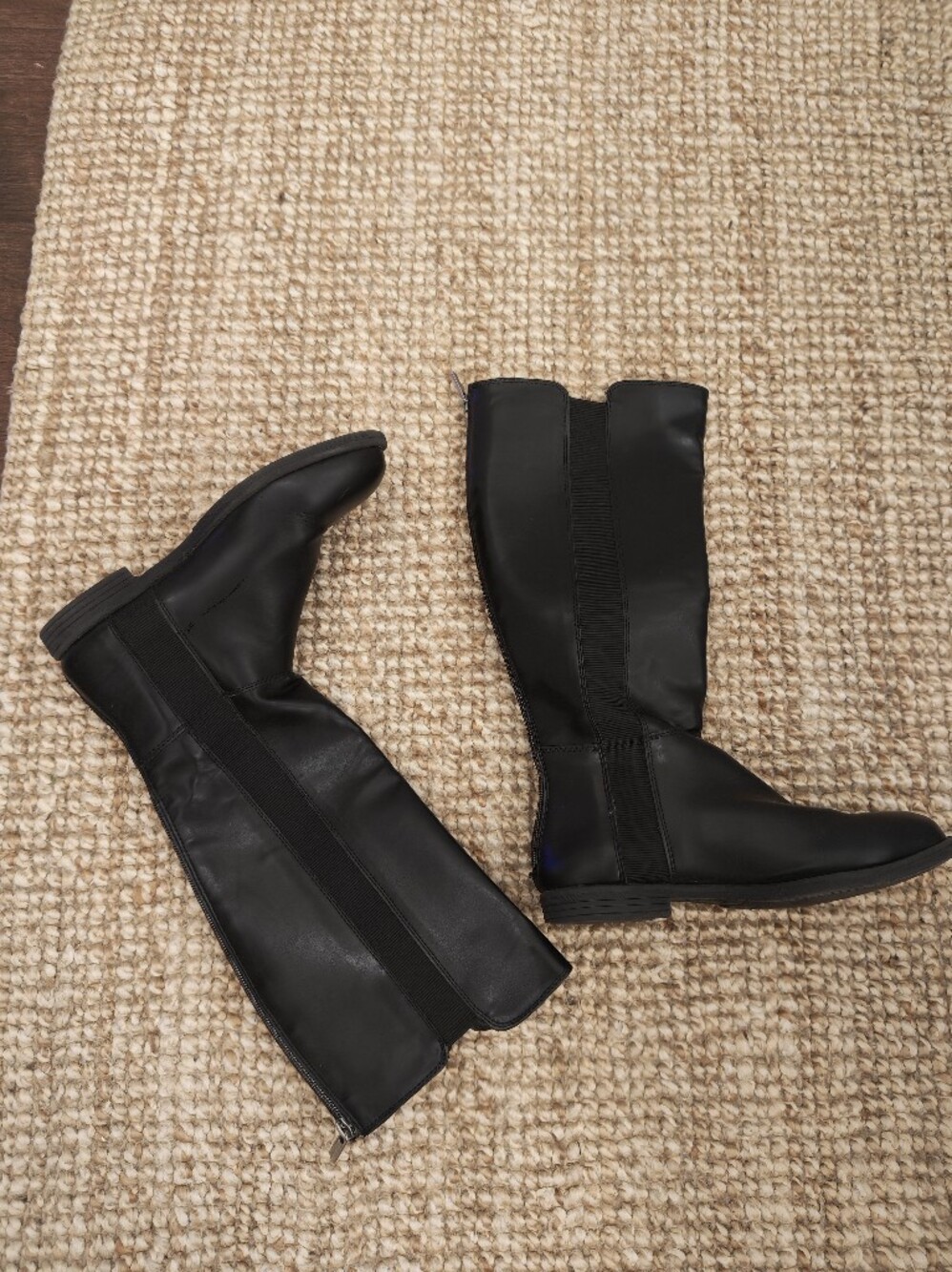 Steve Madden Black Women’s Tall Slip-On Boots